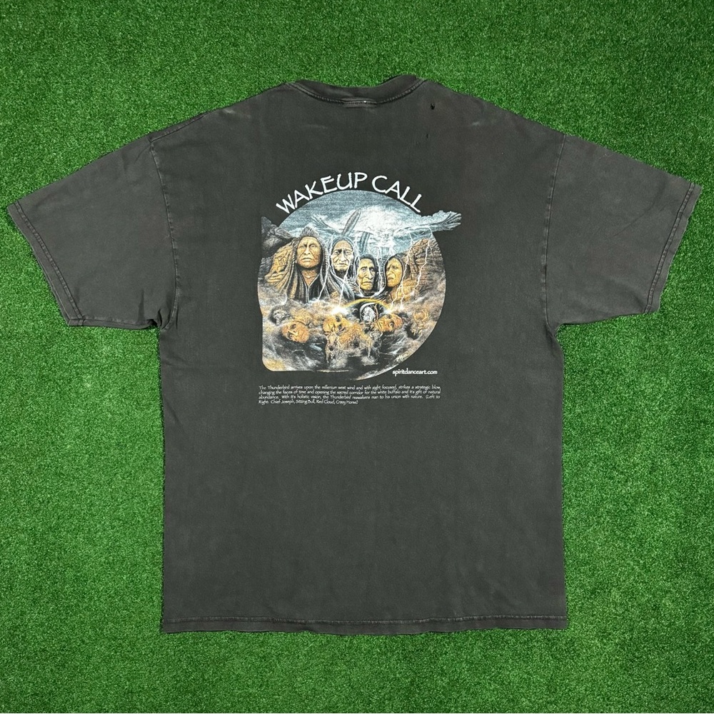 Vintage Y2K Wake Up Call Native American T-Shirt